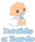 GamesMonkey Aufkleber Baby-Mädchen an Bord - Jerusalem - Personalized Name 12 cm - Herren - Stickers Auto Externe Vinyl Glossy