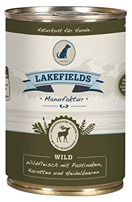 LAKEFIELDS Dosenfleisch Muskelfleisch -Menü Wild Reh und Hirsch 400g (18 x 400g)