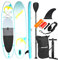Nemaxx PB320 Stand up Paddle Board 320x78x15cm, türkis/gelb - Surfbrett, Surf-Board - aufblasbar & leicht zu transportieren - inkl. Tasche, Paddel