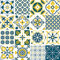 FoLIESEN Fliesenaufkleber für Bad, Küche, Badezimmer - Fliesen-Folie selbstklebend - Mediterrane Ornamente - 16 Klebefliesen, .:20x20 cm / 16-tlg. Set