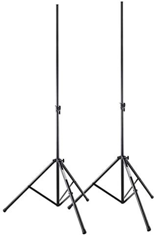 Showlite LS-270S Lichtstativ 2,7 m 2x Set - Einfach ausziehbar - Max. Traglast: 50 kg - Ausziehbar von 1,5 bis 2,7 m - Rohrdurchmesser: 35 mm Ø - Material: Stahl - schwarz