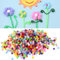 WOWOWO 1000Pcs Weiche runde Flauschige Craft Pompoms Ball gemischte Farbe Pom Poms 10mm DIY Craft