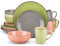vancasso Navia Jardin Dinner Set, Stoneware Vintage Look Multicolour Dinnerware Tableware, 16 Pieces Dinner Service Set for 4, Include Dinner Plate, Dessert Plate, Cereal Bowl and Mug