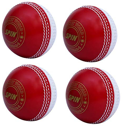 CW Spin Cricketbälle 4 x 1 Poly Soft Premium Qualität Training & Coaching Bälle