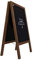 ALLboards Kundenstopper Wasserfest mit lackiertem Holzrahmen 100x50cm, Werbetafel, Gehwegaufsteller, Aufsteller, Straßenreiter, Kreide