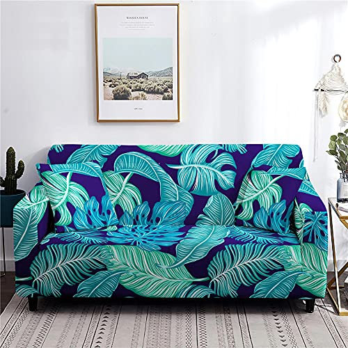 LNXSESN Sofabezug Königsblau Türkis Sofaüberwurf Stretch Elasthan Sofahusse Abnehmbare Waschbar Couch überzug Anti Rutsch Sofa überzug Moderne Couchbezug Universal Couch überwurf 1 Sitzer
