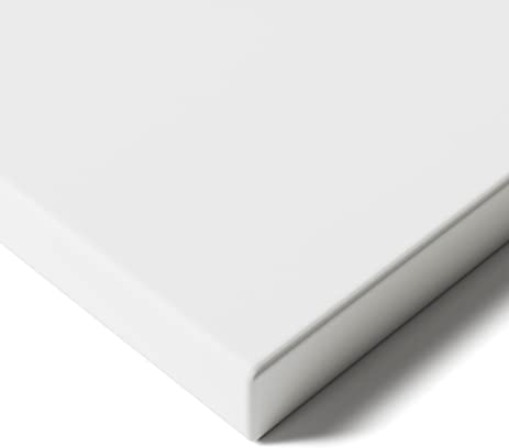 Desktronic Tischplatte 120x60 cm Schreibtischplatte – Perfekt für höhenverstellbare Schreibtische, Esstische und mehr – Made in Europe – 25 mm stabile Tischplatte langlebig (Weiß)