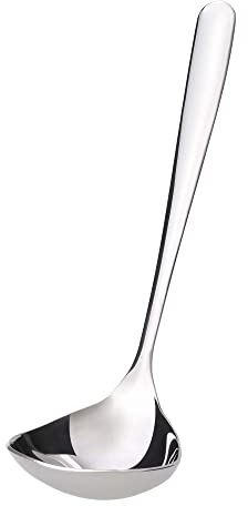 GRÄWE Cuillère à sauce, argent, acier inoxydable poli
