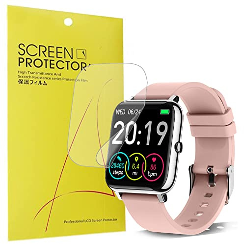 onetuo Schutzfolie Kompatibel für rinsmola 1.4 zoll Smartwatch P22, HD klar Flexible TPU Folie [Blasenfreie] [Premium-Qualität]Displayschutzfolie für KALINCO P22 /Popglory P22 (6 Pack)
