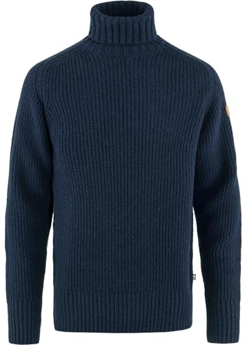 Fjallraven 87072-555 Övik Roller Neck Sweater M Sweatshirt Herren Dark Navy Größe XL