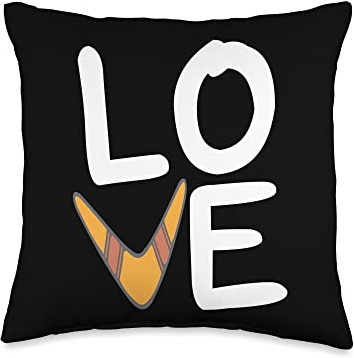 Throwing Sport Love Boomerang Boomerangs Throw Pillow