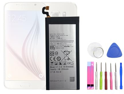 HIGHAKKU Ersatzakku EB-BG920ABE kompatibel mit Samsung Galaxy S6 SM-G920 with Tools