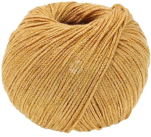 LANA GROSSA Linarte | Moderner Baumwoll/Leinen-Klassiker | Handstrickgarn aus 40% Microfaser (Viscose), 30% Baumwolle, 20% Leinen & 10% Polyamid | 50g Wolle zum Stricken & Häkeln | 125m Garn FB326