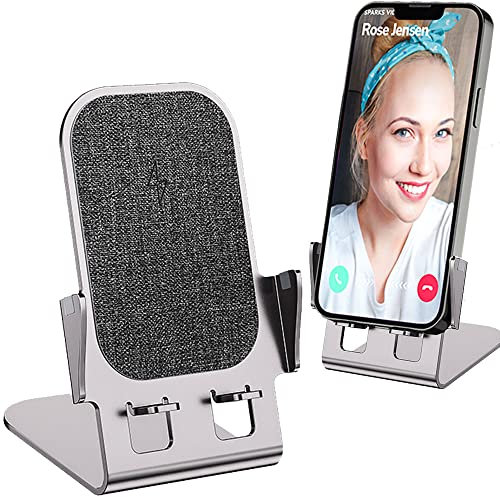 Wireless Charger Stand, TECHGEAR 15W Fast Wireless Charger Stand, Metal Charging Dock Station for iPhone 16/15/14/13/12/11/Max/Plus, Samsung Galaxy S24/23/22/21 Ultra, Huawei, Redmi, Honor, Oppo etc