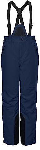 killtec Jungen Funktionshose/Skihose mit abzippbarem Latz, Schneefang und Kantenschutz KSW 79 BYS SKI PNTS, dunkel Ozean, 128, 37310-000