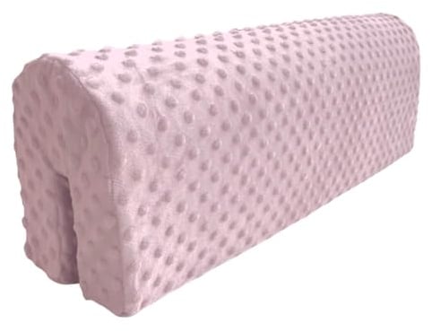Wonder Space Bettkantenschutz für Kinderbetten, Bettgitter Polsterung Stoßstange - Anti-Kollision | Erhöhte Höhe | Sturzprävention, Einfache Installation Sicherheit Universelle Passform (90cm, Rosa)