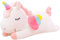 Glurak Einhorn Plüschtier Kuscheltier Mit Reißverschluss, Kuscheltier aus weichem Plüschmaterial für Mädchen Geburtstagsgeschenke-Weiß-26cm