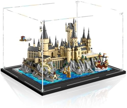 Acryl Vitrine Kompatibel Mit 76419 Hogwarts-Schloss und Gelände, Staubdichte Display Case Schaukasten Showcase für 76419 - Ohne Modell Kit (Typ 1)