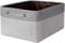 Patvingot Storage Basket Set - Foldable Fabric Box with Sturdy Handles for Wardrobe, Shelves & Closet Organization - Versatile for Clothes, Toys, and More (Grey/Light Grey, Small-1 Pack)