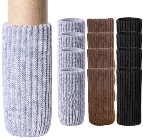 BZKSER Chaussette pour Chaise - 12 pcs Coussins de Protection,Chaussettes de Chaise Mobilier en Feutre, Patins Antidérapants pour Convient aux Pieds de Chaise, Évitez Les Rayures et Le Bruit