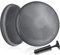 unycos - Ballsitzkissen inkl. Pumpe【Ø34 cm | Trägt 150 kg】Orthopädisches Sitzkissen Anti-Burst, Noppenkissen, Balance Pad, Luftkissen für Bürostuhl, Fitness, Reha/Koordinations (Grau; Basic)