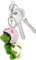 Jowxsx Grüne Schildkröte Schlüsselanhänger, Niedliche Plüsch Anhänger, Plüsch Anhänger, Niedliche Stoffkrawatte Cartoon Mini Puppe, Kleine Grün Dekorative Cartoon Schildkröte, für Geburtstag, grün, 1