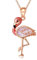 DAYLINLOVE Flamingo kette 925 Sterling Silber Flamingo Hängende Halskette Flamingo Schmuck Geschenk für Frauen Mütter Mädchen