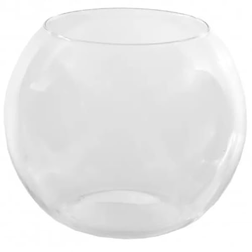 Kugelvase Glas Ø 24cm Blumenvase Kugelaquarium Fischschale Fischglas Terrarium Vase Hydrokultur Vase Bowleschale