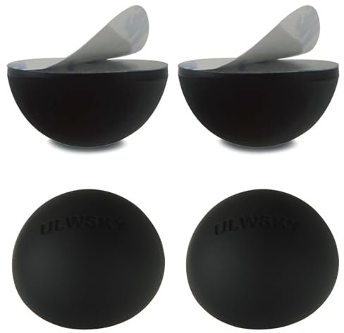 1.25 Silicone Hemisphere Bumpers Isolation Feet, 4Pack Non Skid Speaker Isolation Pads,for Small Speaker Spikes,Turntable Isolation,Subwoofer,Record Player Sound Dampening&Anti Vibration