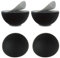 1.25 Silicone Hemisphere Bumpers Isolation Feet, 4Pack Non Skid Speaker Isolation Pads,for Small Speaker Spikes,Turntable Isolation,Subwoofer,Record Player Sound Dampening&Anti Vibration
