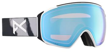 Anon M4S Low Bridge Fit Brille (Toric) + Bonus Linse + MFI Gesichtsmaske, Rahmen: Stammbaum, Linse: variabel wahrnehmen, blau