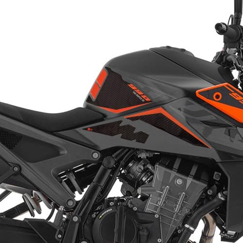 labelbike - 3D Aufkleber für Motorrad Tankseitendekorationen und Schutz kompatibel mit KTM 990 Duke 2024-2025