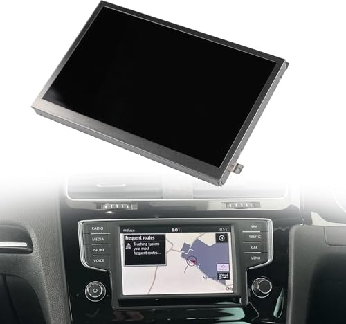 YADINATAY TDO-WVGA0633F00045 LCD Display Touch Screen Digitizer for VW Magotan B7 Scirocco Golf 6R Polo Tiguan Monitor, for Skoda Octavia Yeti Navigation, TDO-WVGA0633F00039