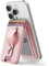 ESR Cartera Aura con MagSafe, Bloqueo RFID 5 Tarjetas, Cartera iPhone con Soporte Ajustable, Bucle Dedo, Agarre Seguro, para iPhone16/15/14/13/12,NO para iPhone Mini,NO Compatible con Buscar,Rosa