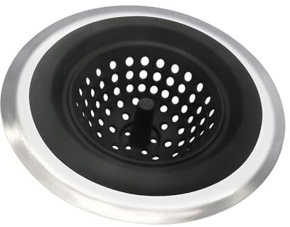 Rubber & Steel Kitchen Sink Strainer High Performances Sink Strainer Prevents Clogs Ensures Smooth Drainages In Bathrooms