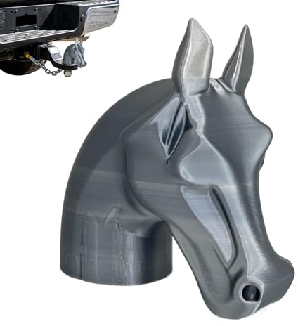 del ricevitore del gancio di, tappo di decorativo per veicoli a testa di cavallo per camion, auto, SUV, struttura resistente alle intemperie, protezione per gancio di au
