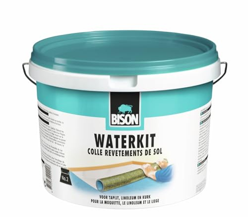 Bison Waterkit Emmer 6 kg, colla a base d'acqua per moquette, senza solventi