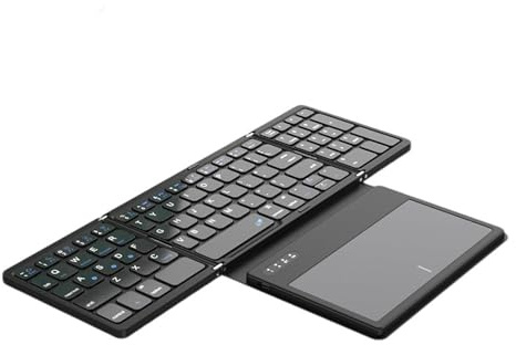 Oxxggkao Clavier ergonomique pliable avec grand pavé tactile et pavé numérique pour tablettes PC