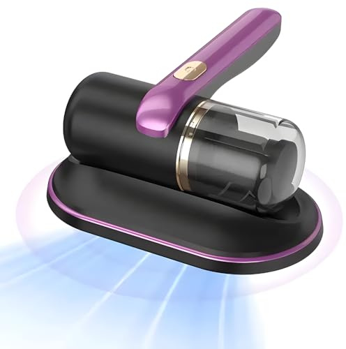 AKIZA Aspiratore Antiacaro UV-C Senza Fili – Aspirapolvere Materassi Portatile Ricaricabile, Pulizia Profonda Letto Divano Tessuti, Rimuove Acari, Polvere e Allergeni