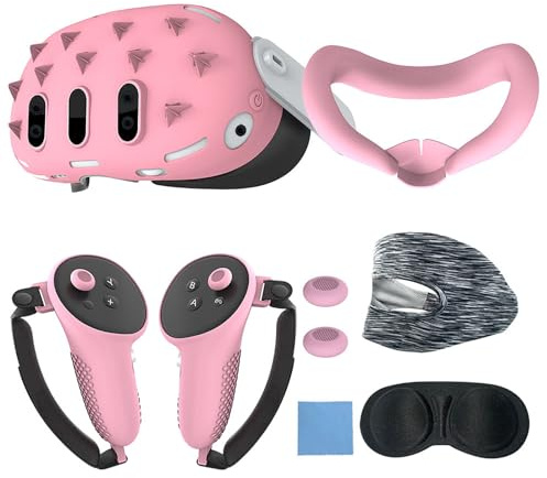 YROHGKPN Complete 7Piece Accessory Kit for Gaming Lens Cover, Controller Grips Rocker Face Covers Fully Protect Face