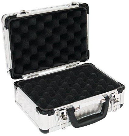 DEMA Waffenkoffer 27x18,5x11,5 cm Pistolenkoffer Alukoffer Fotokoffer Universalkoffer Single Schaumstoffeinlage