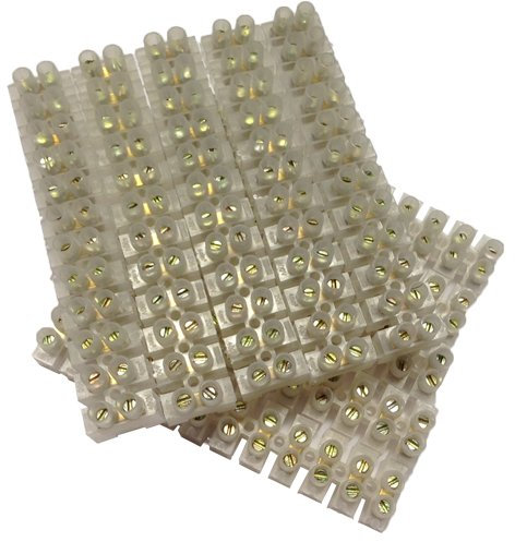 Diverse 12-polige Lüsterklemmen, 10 mm², natur, 10 Stück