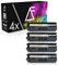 Alphafax 4 Toner kompatibel für Brother TN325 für Brother DCP-9055CDN 9270CDN, HL-4140CN 4150CDN 4570CDW, MFC-9460CDN 9465CND 9970CDW - Schwarz je 4.000 Seiten, Color je 3.500 Seiten