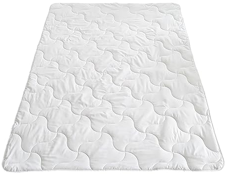 Bettdecke Decke Steppbett Bettwaren Microfaser Soft Dream von Wendre • Auswahl aus 4 Größen und 4 Ausführungen • Weiß (Sommerdecke/Leichtdecke, 135x200 cm)