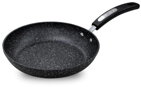 Scoville NEVERSTICK 24cm Frying Pan, Non-Stick Frying Pan, 9.5 Diameter, Suitable for All Hobs Including Induction, Rapid Heat Distribution, Cool Touch Handle, Non Toxic, PFOA Free, Aluminium, Black