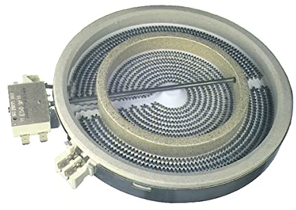 Zweikreis HiLight Strahlheizkörper 2200/750W 230V EGO 10.51211.004 Glaskeramik Kochfeld Ceranfeld Universal Electrolux AEG 3740640010 374064001 Gorenje 553894 Alno Privileg Husqvarna Zanussi