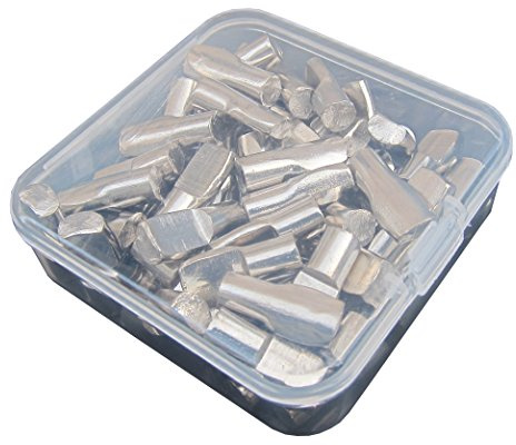 1/4-Inch Spoon Shape Shelf Rests 60Piece Set, Furniture Cabinet Closet Shelf Pegs, in Storage Box, 60-Pack (Nickel)