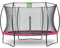 EXIT Toys Silhouette Trampolin - ø305cm - Rundes Gartentrampolin Outdoor für Kinder - Mit Sicherheitsnetz - Preisgünstig - Sicherer Einstieg - Gute Sprungkraft - Mit Fußschutzsystem - Rosa