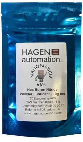 Nanoparticle hBN Sechseckiges Bornitrid-Pulver, Hochtemperatur-Schmiermittel für Kugelbeschichtung, Keramiklager, Roboter, 3D-Drucker, Radfahren etc., 10g foil