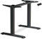 ESMART Germany ETX-121B Schwarz - Ergonomisches Steh-Sitz-Schreibtisch-Gestell Stufenlos elektrisch höhenverstellbar 71-121 cm 3X Memory USB Ladeport Aktivitätserinnerung Soft-Start/Stopp